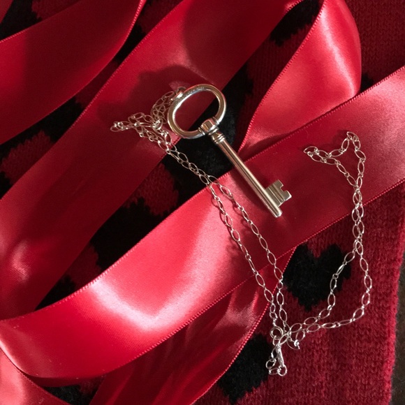 Tiffany & Co. Jewelry - Tiffany&co rare large key with long 24 inch chain